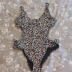 Vintage 2010's Leopard Print Swimsuit